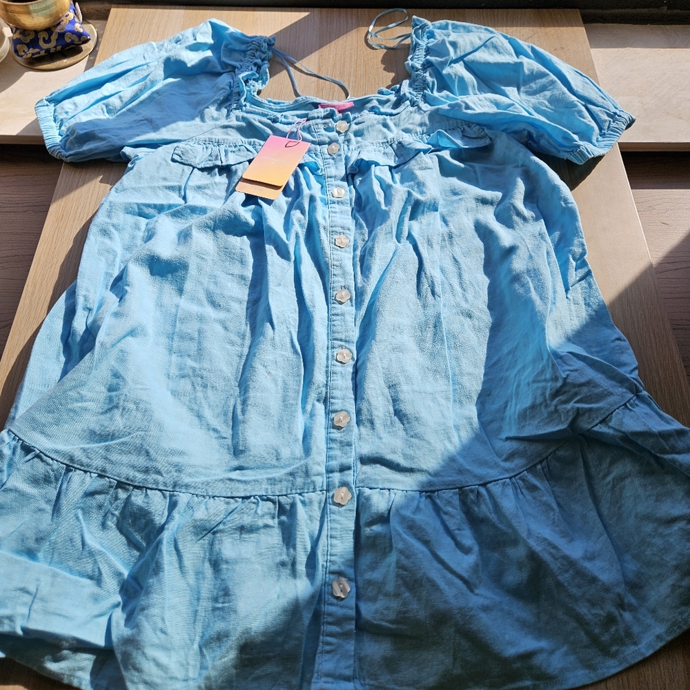 Stoney Clover Lane Blue Mini Dress - Picture 7 of 8